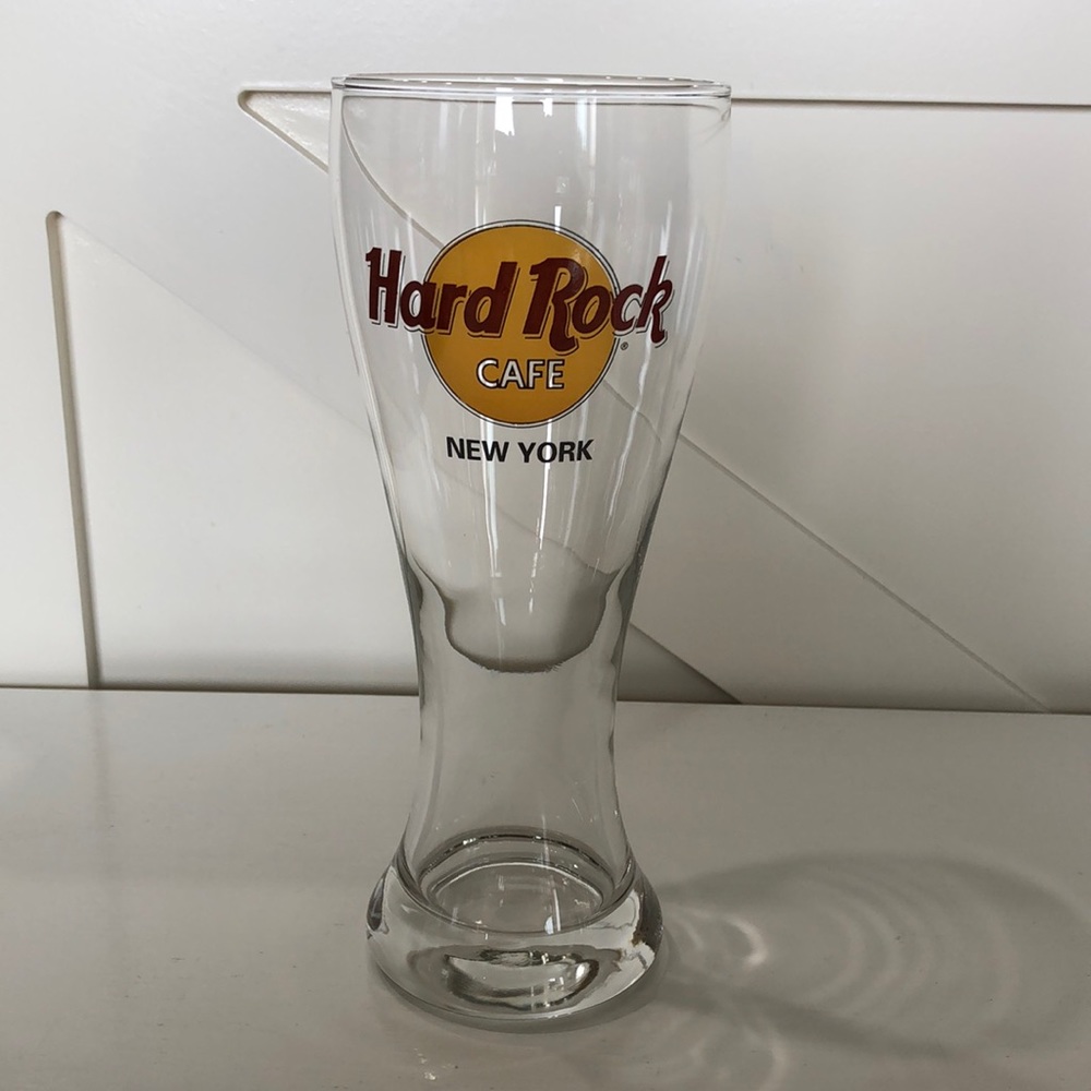 Hard Rock Cafe New York Pilsner Beer Glass!